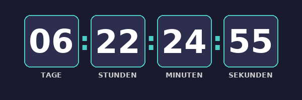 Countdown Timer Vorschau – animiertes GIF für E-Mail Marketing