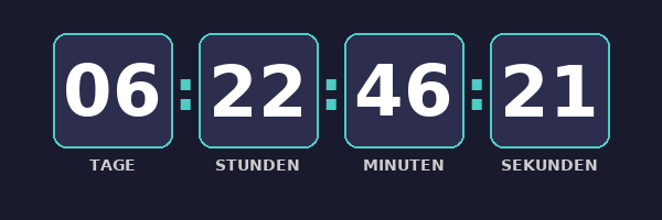 Countdown Timer Vorschau – animiertes GIF für E-Mail Marketing
