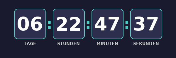 Countdown Timer Vorschau – animiertes GIF für E-Mail Marketing