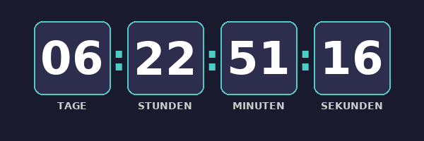 Countdown Timer Vorschau – animiertes GIF für E-Mail Marketing