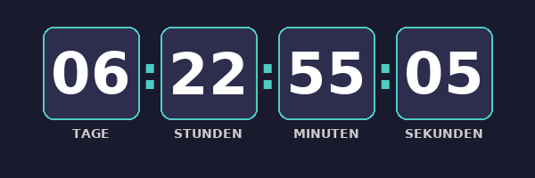 Countdown Timer Vorschau – animiertes GIF für E-Mail Marketing