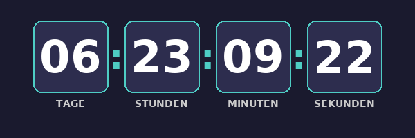 Countdown Timer Vorschau – animiertes GIF für E-Mail Marketing