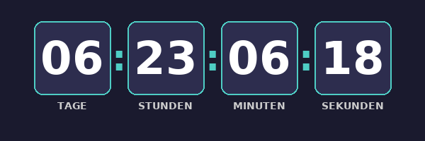 Countdown Timer Vorschau – animiertes GIF für E-Mail Marketing